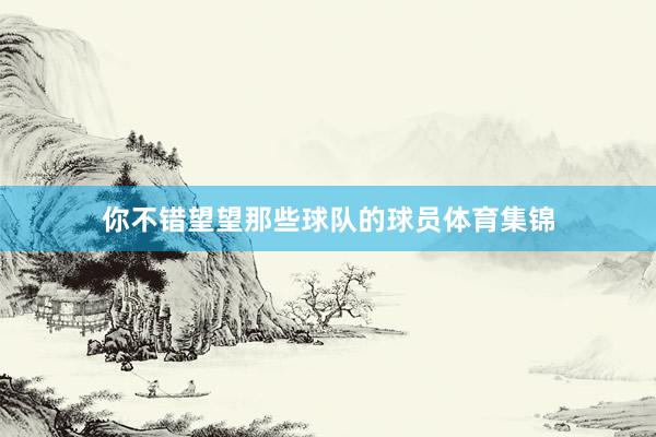 你不错望望那些球队的球员体育集锦