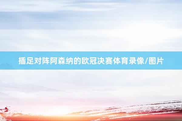 插足对阵阿森纳的欧冠决赛体育录像/图片