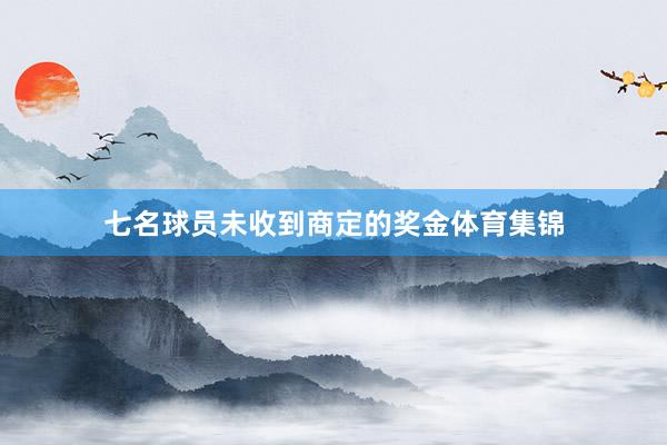 七名球员未收到商定的奖金体育集锦